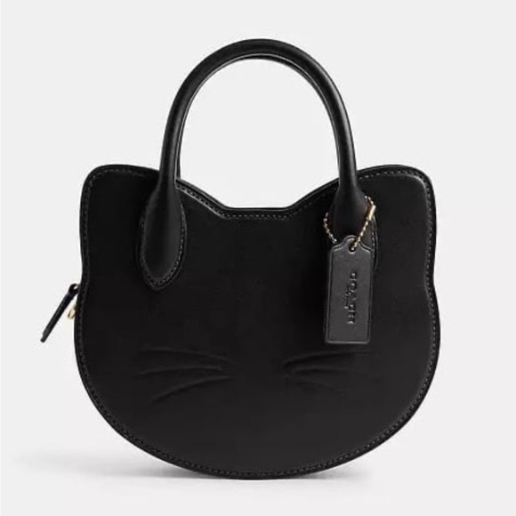 NWT！COACH Halloween Black Cat Bag（COACH CW615） - Picture 1 of 7
